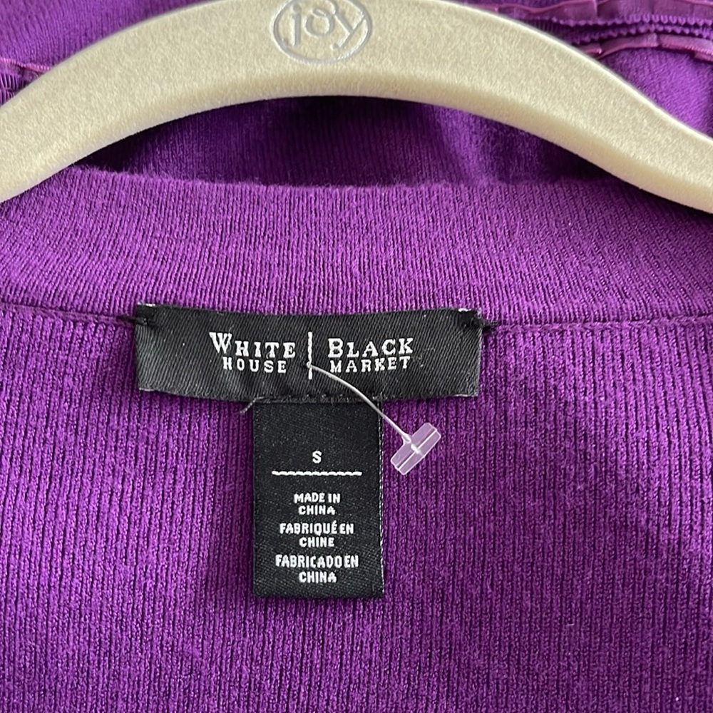 White House Black Market purple shrug - Picture 4 of 7